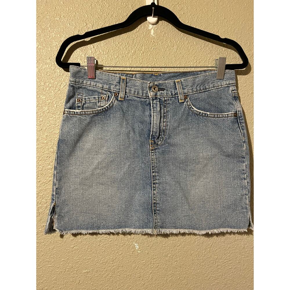 Lucky brand dungaree women’s miniskirt size 4/27